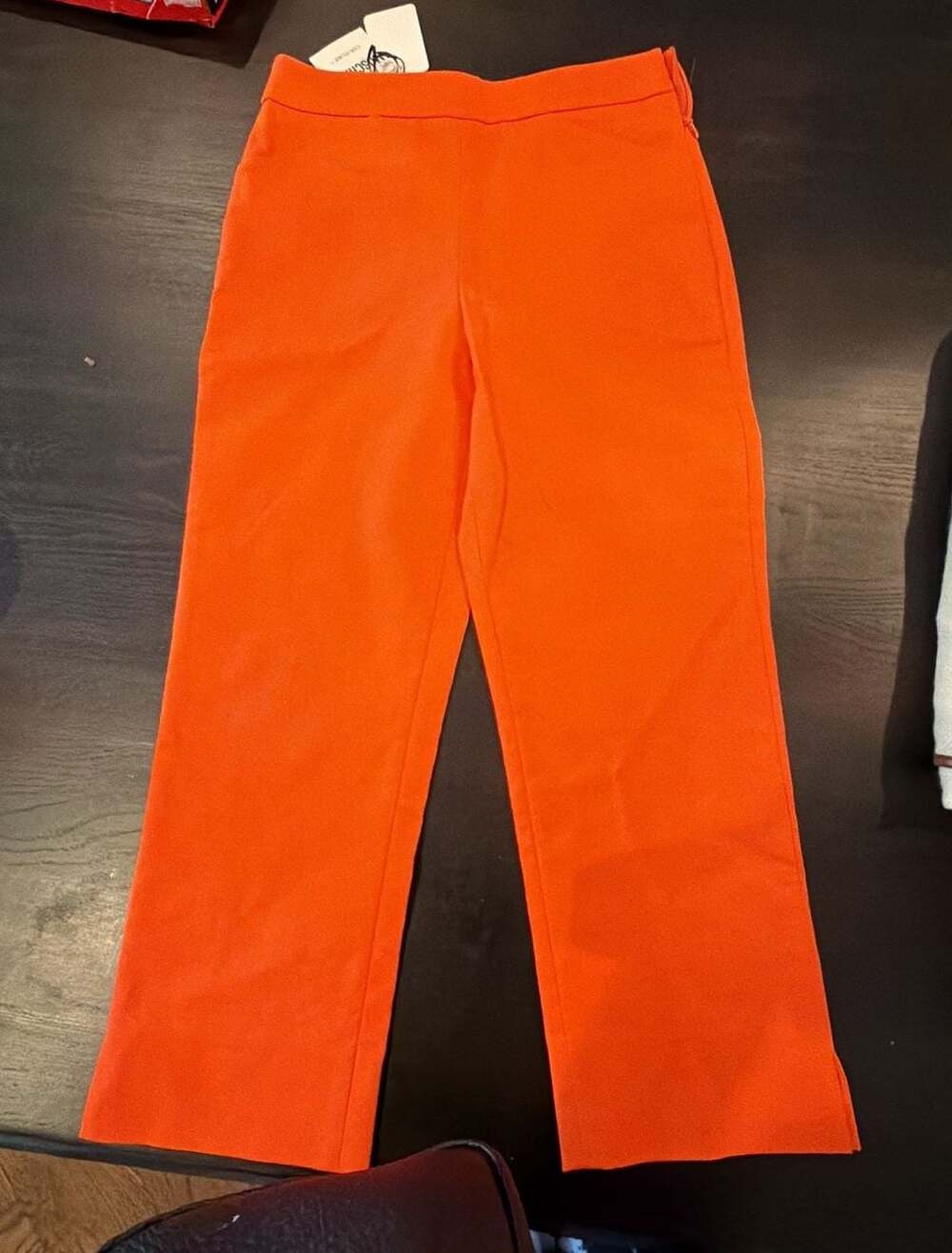 Moschino Couture! Orange Trousers Size 36 (XXS) US 2 orange capri style mid leng
